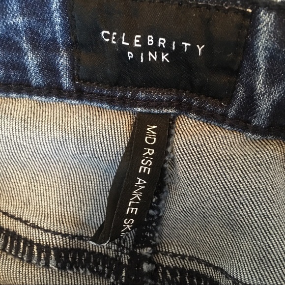 NWOT High Low Fray Hem Skinny Jeans, size 29 - Picture 5 of 7